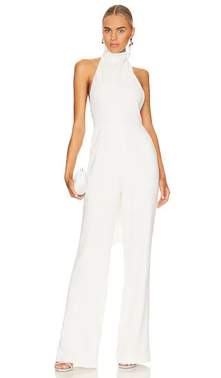 SAU LEE Portia Jumpsuit in Ivory. - size 2 | Revolve Clothing (Global)