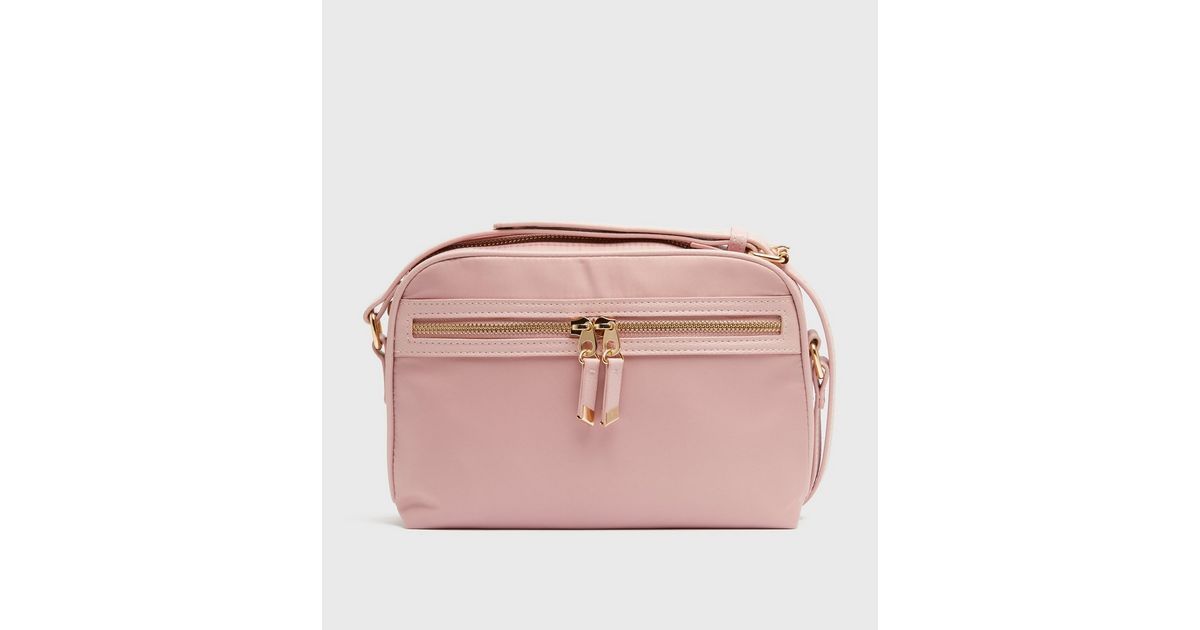 Pale Pink Pocket Front Cross Body Bag
						
						Add to Saved Items
						Remove from Saved Ite... | New Look (UK)