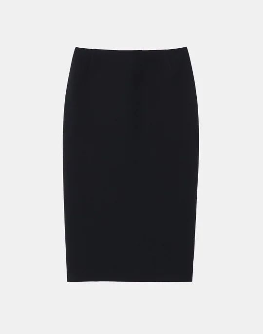 Wool-Silk Crepe Pencil Skirt | Lafayette 148 NY