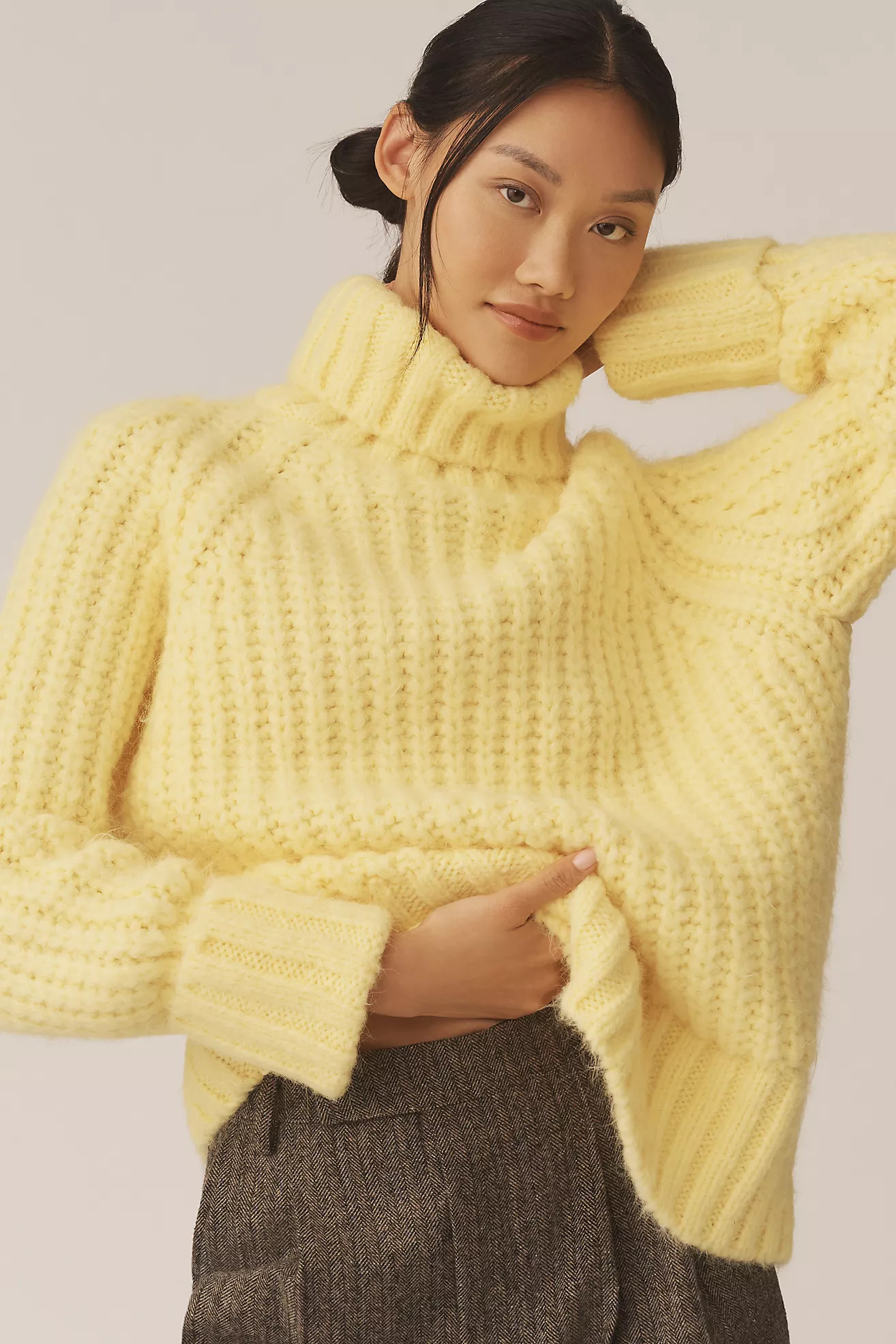 Pilcro Chunky Turtleneck Pullover Sweater | Anthropologie (US)