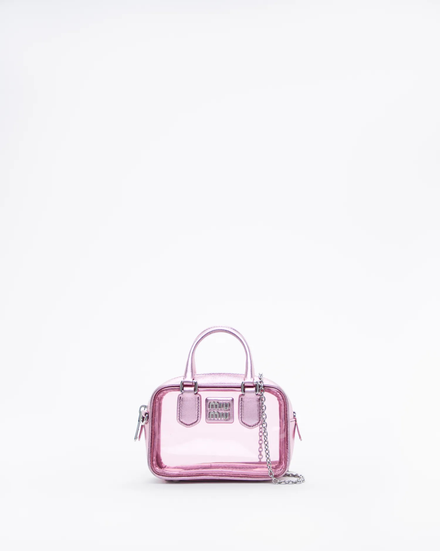 Plexi Metallic Top Handle Mini Bag | Vivrelle