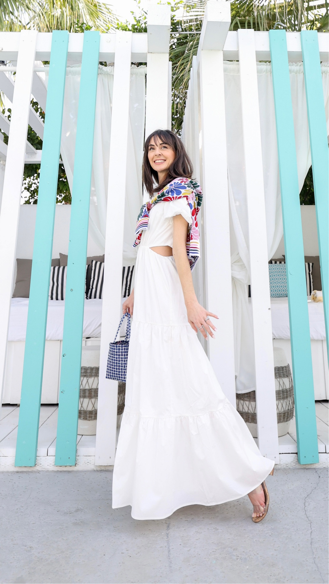 The perfect little white dress for your resort casual capsule wardrobe as seen on Instagram. A white dress does double duty from poolside to dinner alfresco. I styled this one from @Saks with a printed cardigan, colorful woven tote, and cork sandals. Shop my resort capsule wardrobe and the looks in this video now.

#SaksPartner

#whitedress

#resortcapsule

#closetessentials

#floralcardigan

#woventote

#littlewhitedress

#travelcapsulewardrobe



#LTKSeasonal