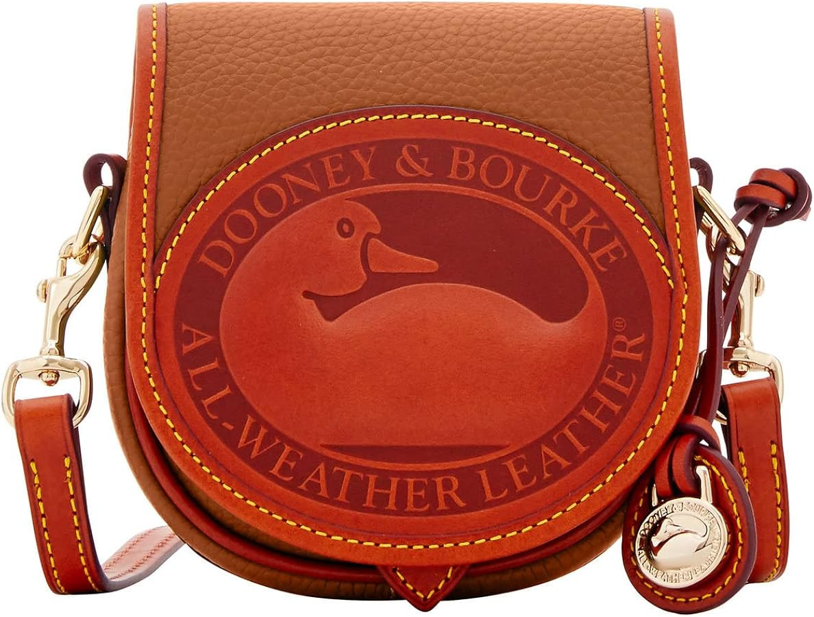 Dooney & Bourke Handbag, All Weather Leather 2 Duck Bag Crossbody - Caramel | Amazon (US)