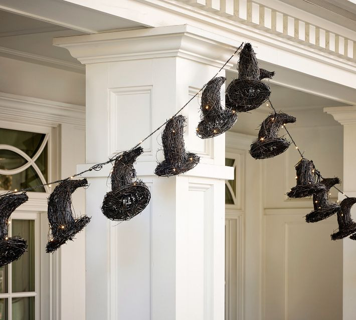 Lit Witch Hat String Lights | Pottery Barn (US)