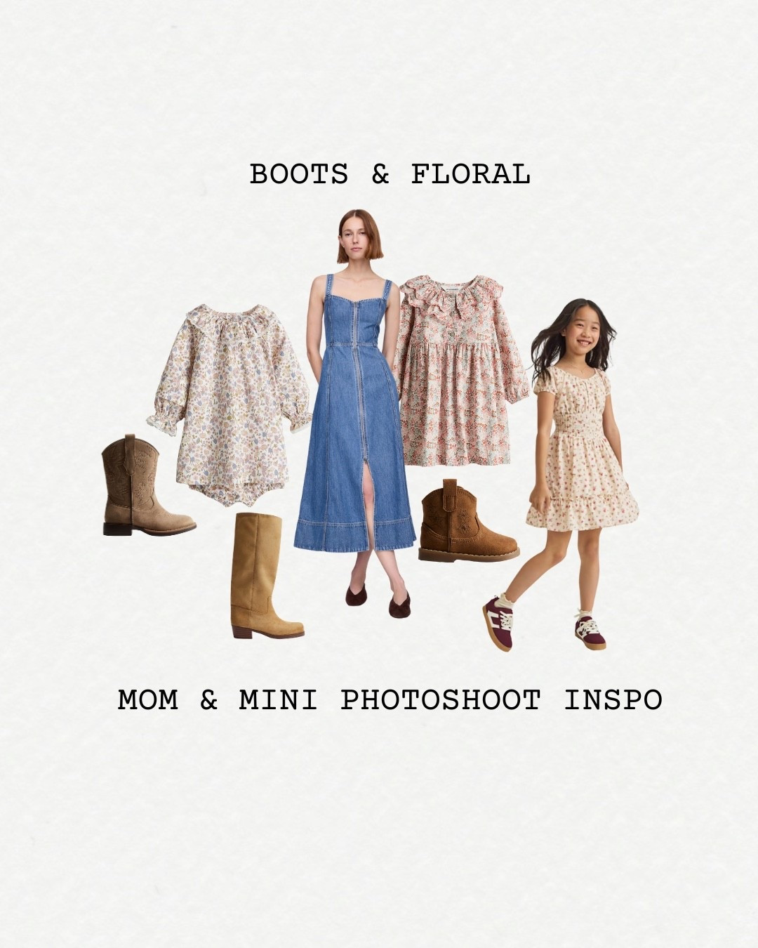 Boots & floral inspired family photoshoot outfits #familyphotoshoot 

#LTKSeasonal #LTKFamily
