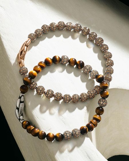 Double down. Layer the precious metals, polished stones, and diamond pavé of our Spiritual Beads collection. #DavidYurman #DYSpiritualBeads