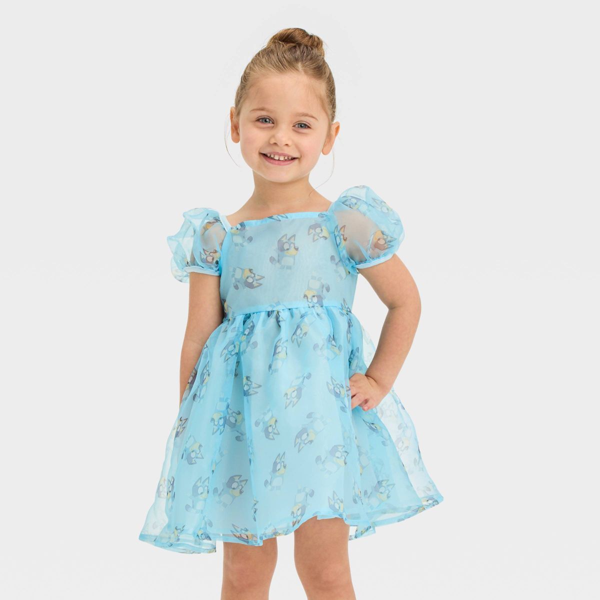 Toddler Girls' Bluey Sundress - Blue | Target