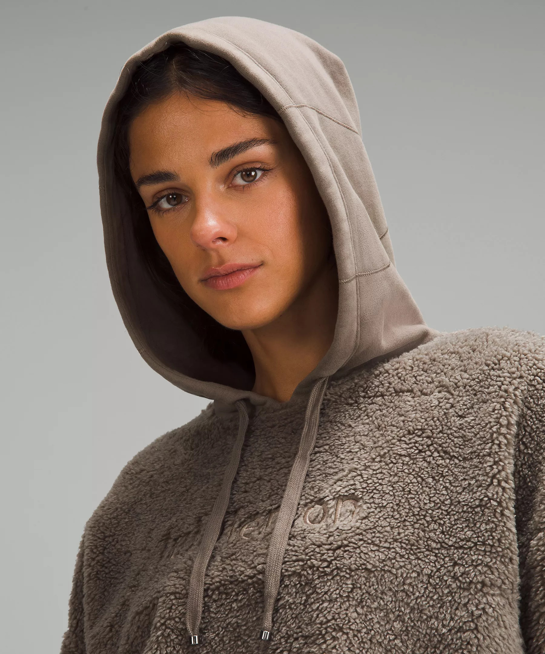 Textured Fleece Embroidered Logo Hoodie | Women's Hoodies & Sweatshirts | lululemon | Lululemon (US)