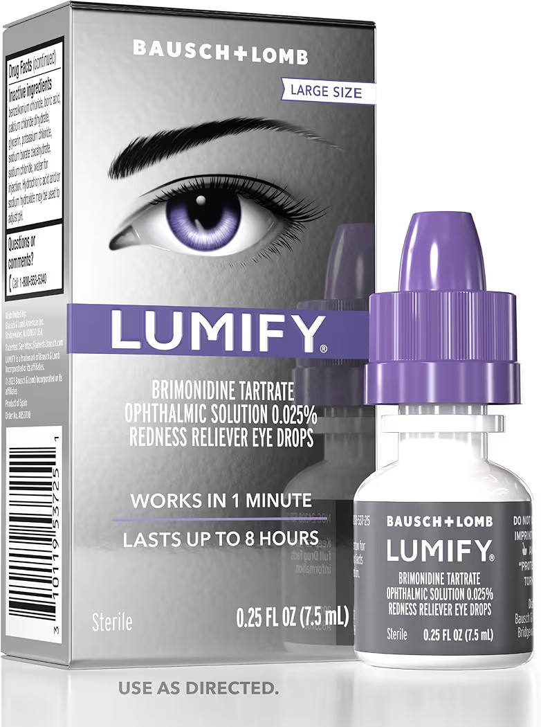 LUMIFY Eye Drops for Red Eyes, Redness Reliever for Brighter Looking Eyes, Works in 1 Minute & La... | Amazon (US)
