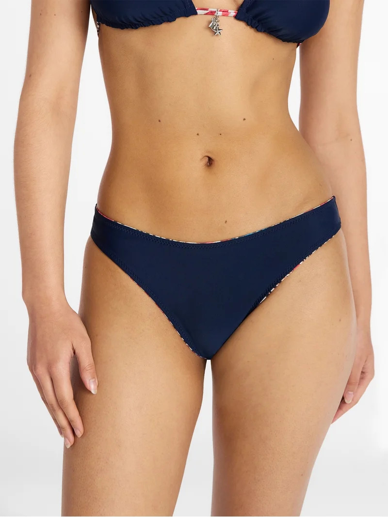 No Boundaries Reversible High Leg Bikini Bottoms, Women's XXS-XXL | Walmart (US)