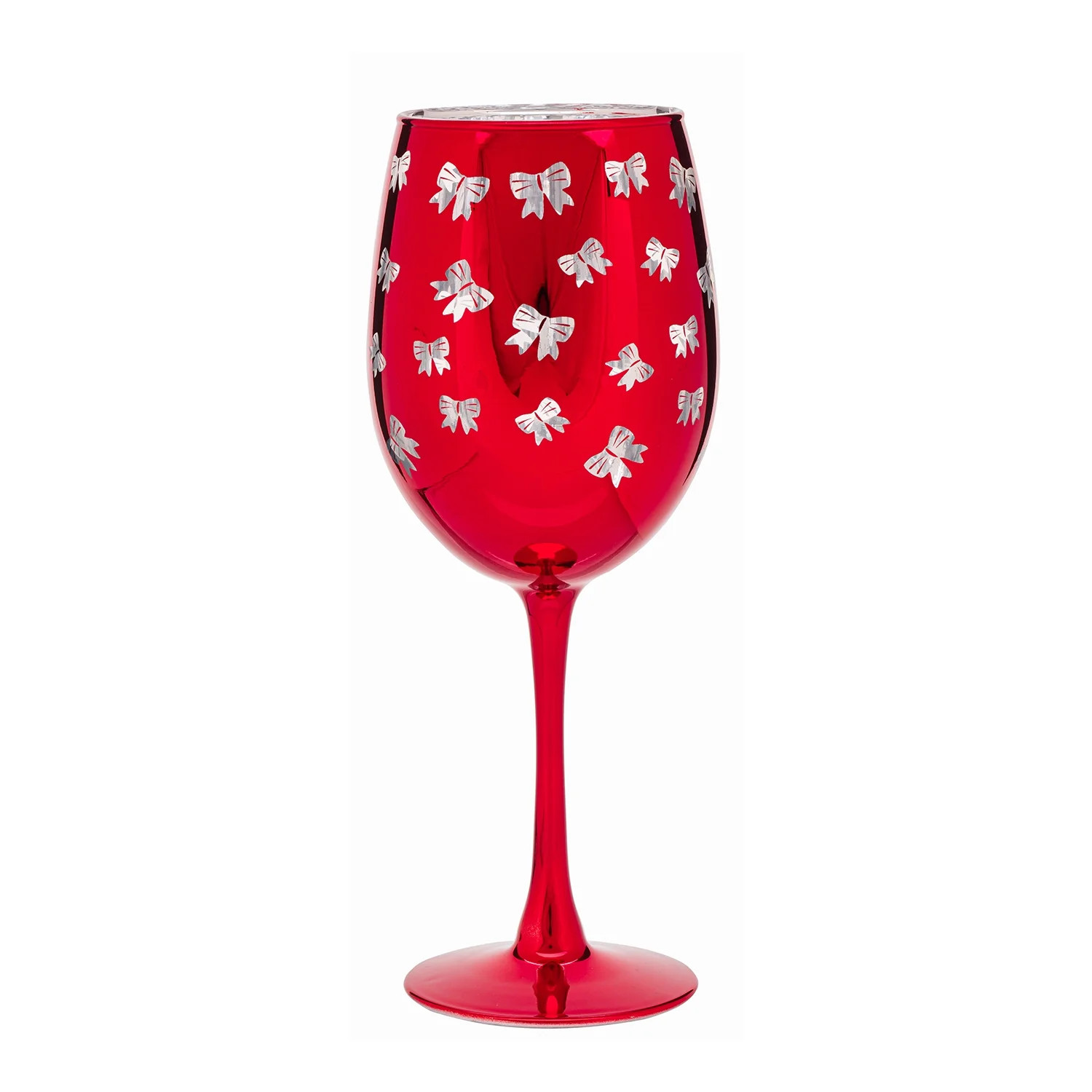 Bow Wine Glass 15.5 OZ Holiday Time | Walmart (US)