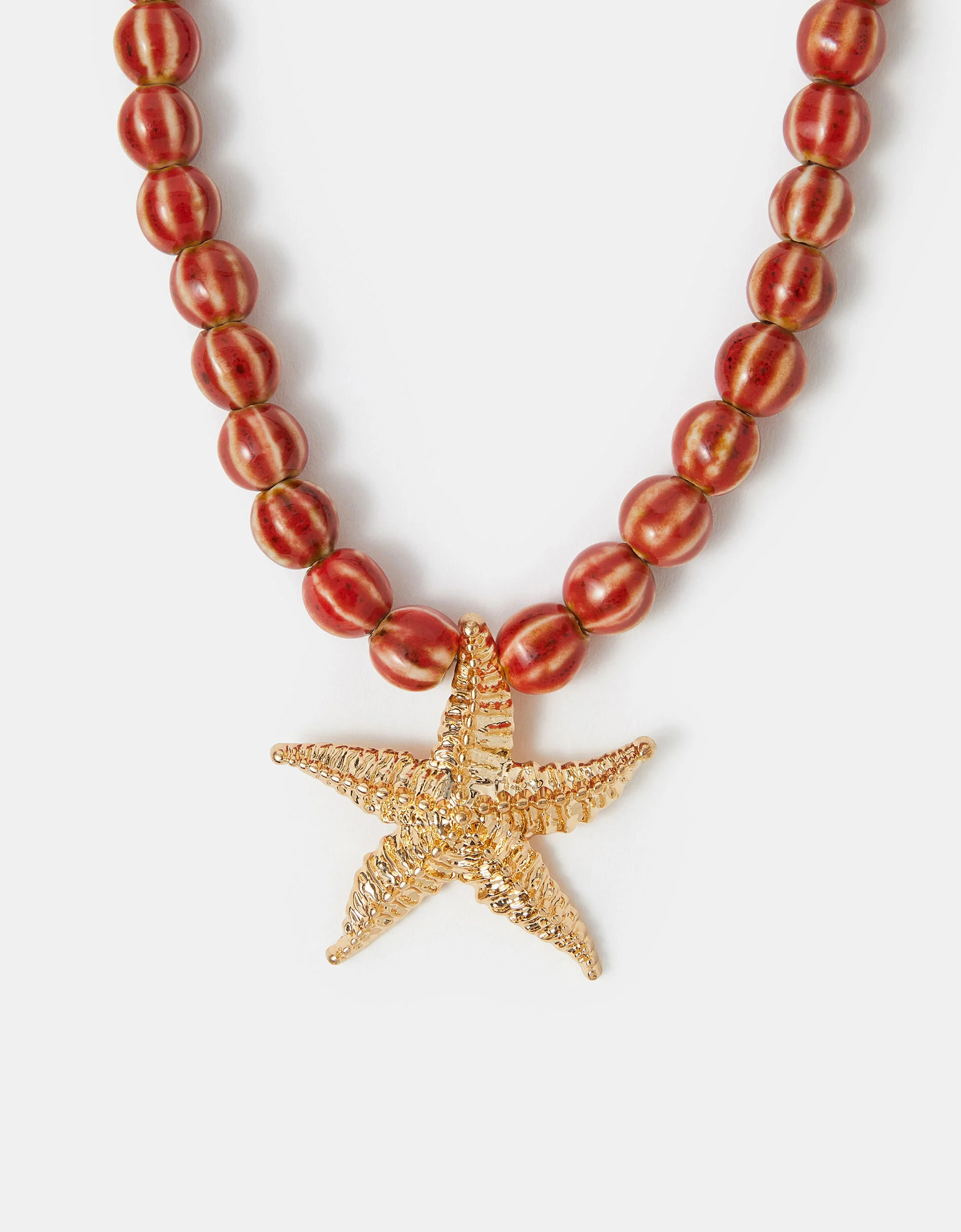 Chunky Beaded Starfish Pendant Necklace | Accessorize (Global)