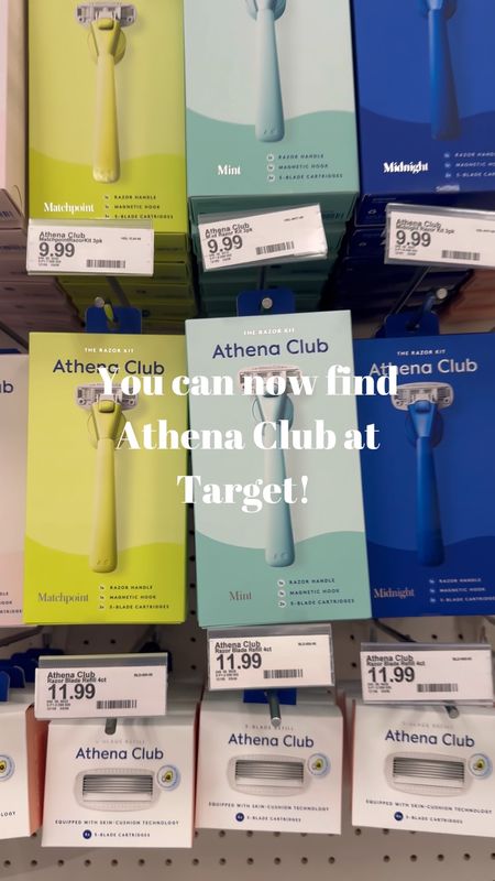 The shave aisle just got a major upgrade! You can now find our favorite @athenaclub razors, replacement cartridges and cloud shave foam online AND at Target! This thoughtfully designed razor is made with high-quality materials, effective ingredients and has over 10,000 5-star reviews. The best part? It’s affordable! I made the switch to Athena Club almost 3 years ago and am so excited to see them now available at Target! If you can’t make it in store to purchase, you can still visit Athena Club’s website and use code ASHLEYG for $5 off your razor kit! 
Shop my Athena Club favorites now in the @shop.ltk app or by clicking the link in my bio LTK LINK HERE #athenaclubpartner #athenaclubattarget
