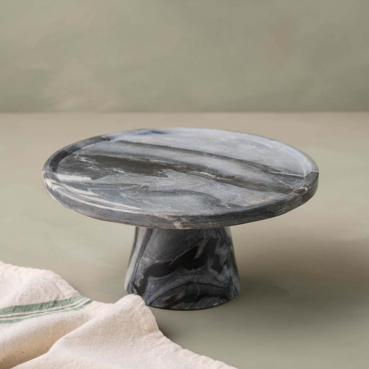 Samantha Grey Marble Cake Stand | Magnolia