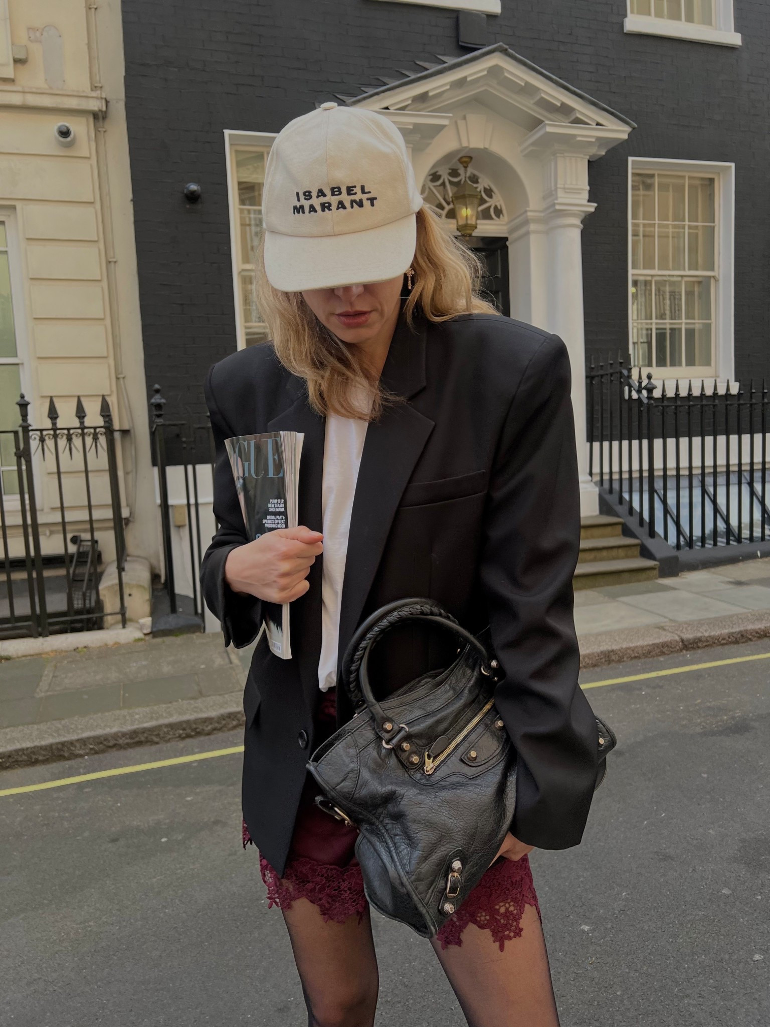 Chic outfit, Mytheresa, adidas shorts, Isabel marant cap, balenciaga cap, burgundy shorts 

#LTKspring #LTKuk #LTKsummer