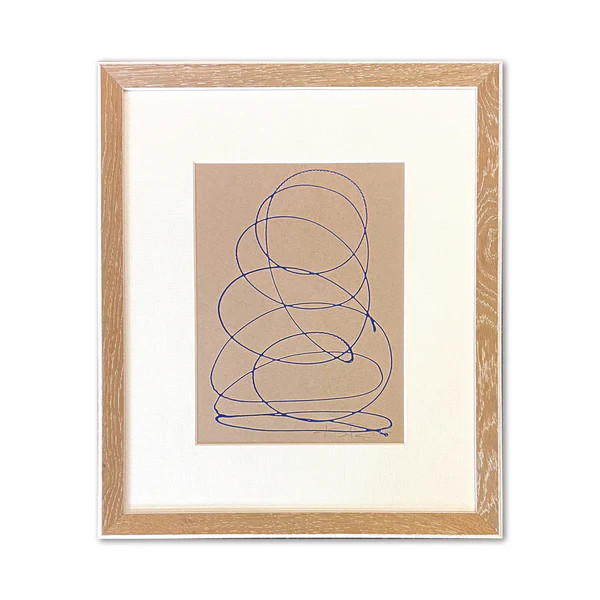 Blue Brainstorm on Tan by Kayce Hughes | Mintwood Home