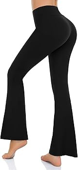 Women’s Bootcut Yoga Pants - Flare Leggings for Women High Waisted Crossover Workout Lounge Bel... | Amazon (US)