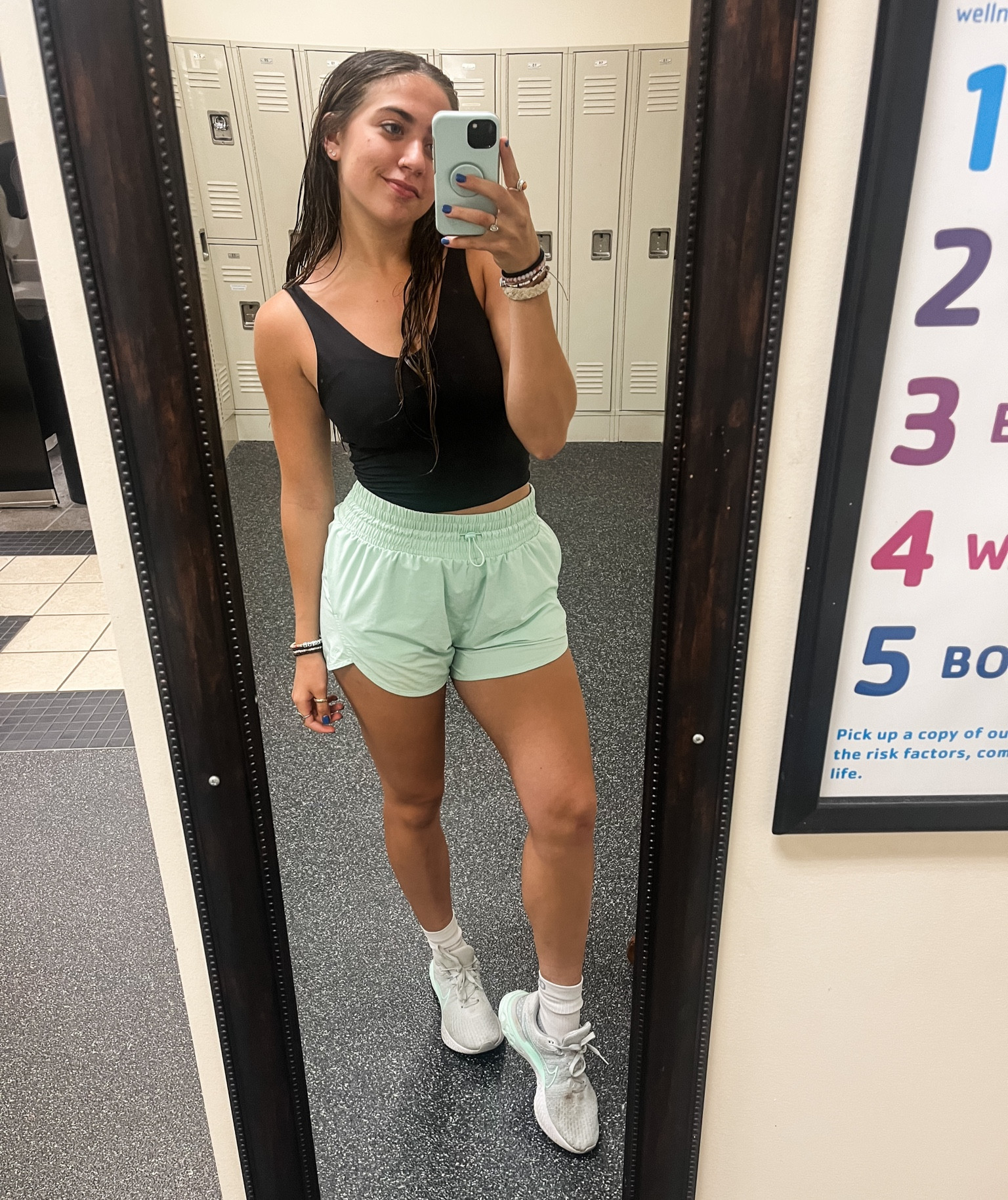 This is my favorite Lululemon align dupe! I wear this top for yoga, Pilates, and I even run in it! Under $25 and comes in multiple colors! I am wearing a size small and it fits perfectly! I also LOVE these shorts!  #workoutclothes #ltkfit

#LTKstyletip