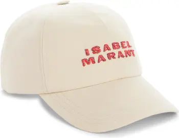 Isabel Marant Tyron Shimmer Logo Cotton Baseball Cap | Nordstrom | Nordstrom