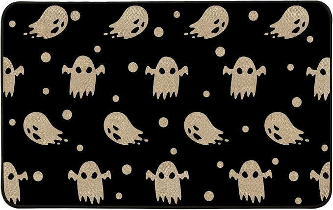 Baccessor Halloween Funny Ghost Doormat Rug Indoor Outdoor, Trick or Treat Fall Front Black Door ... | Amazon (US)