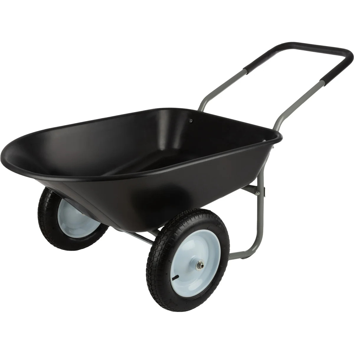 Wheelbarrow - 2-Wheel Garden Cart with 300lb Weight Capacity and Padded Handle - Wheelbarrows for... | Wayfair North America