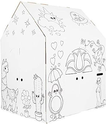 Easy Playhouse Magical Animal House - Kids Art & Craft for Indoor Fun, Color, Draw, Doodle on Fav... | Amazon (US)