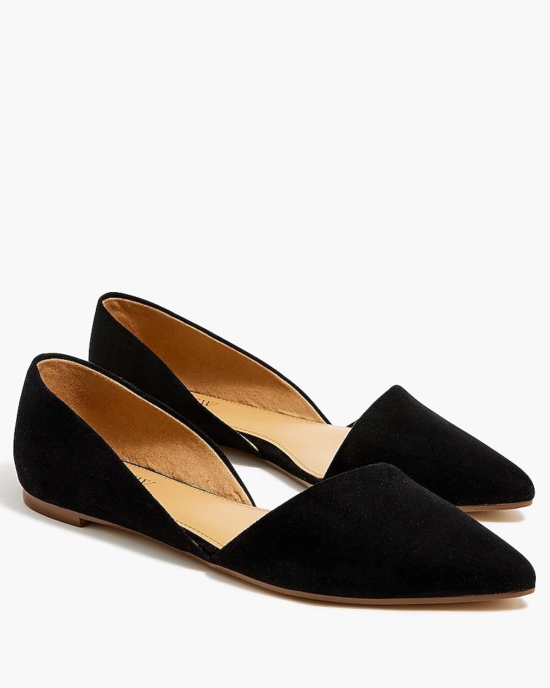 Zoe sueded d'Orsay flats | J.Crew Factory