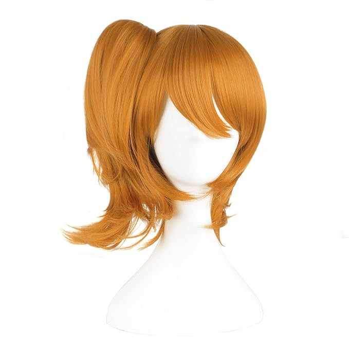 MapofBeauty Golden Orange Can Be Equipped With Hair Ornaments Cosplay Wigs | Amazon (US)