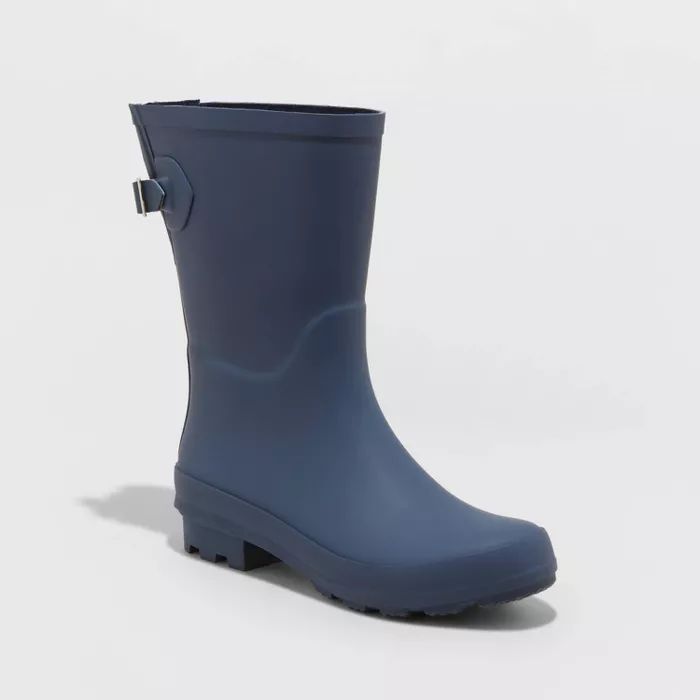 Women's Vicki Rubber Buckle Rain Boots - A New Day™ | Target