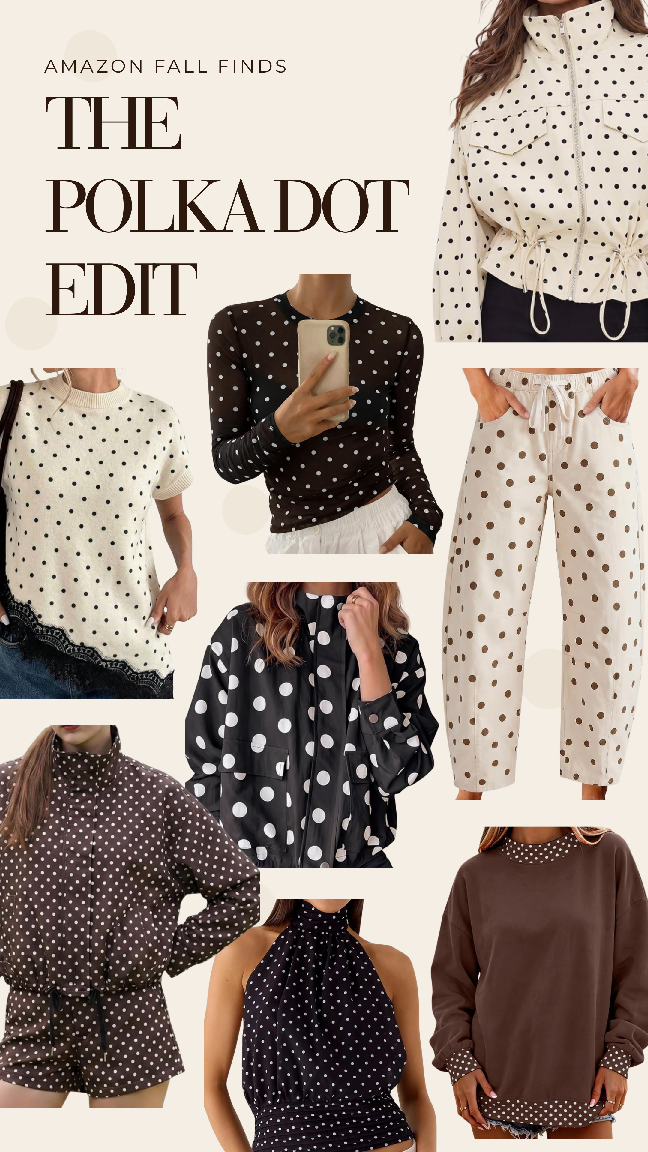Fall fashion in polka dots! These chic pieces will make you stand out. 🌟 

 #LTKootd #LTKSeasonal #LTKU