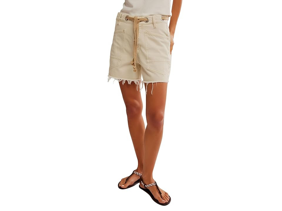 Free People Moxie Shorts Women's Shorts White : 26 3, Cotton | Zappos