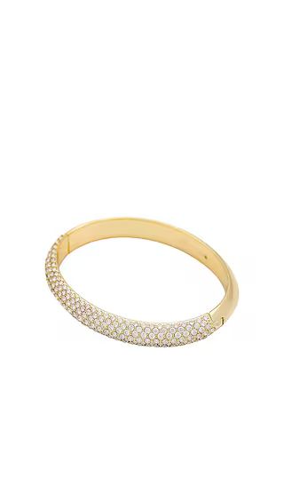 Mikki Pave Bangle Bracelet in White Crystal | Revolve Clothing (Global)