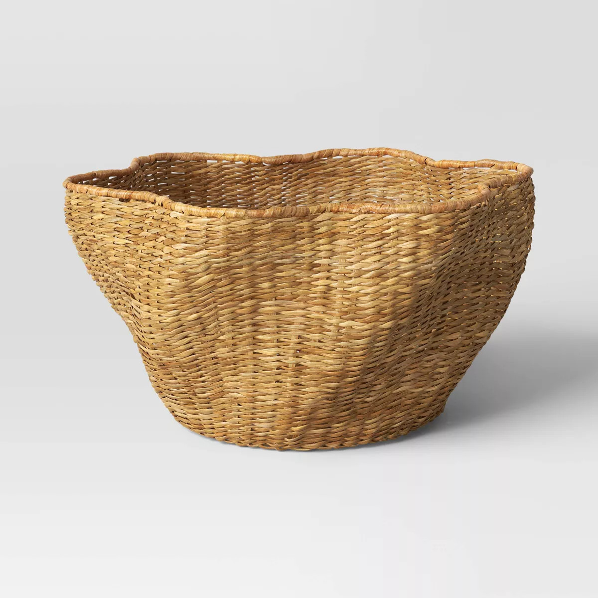 Small Woven Scallop Edge Basket - Threshold™ | Target