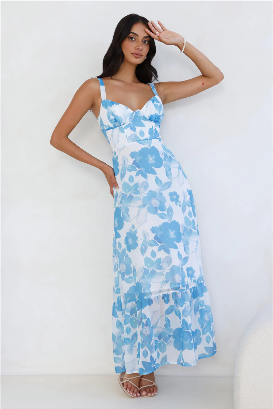Sky Meet Sea Maxi Dress Blue | Hello Molly (AU)