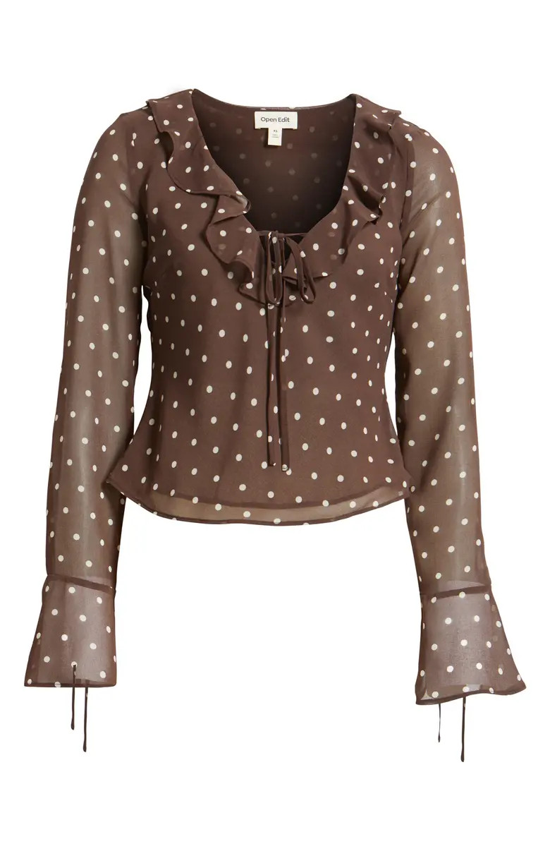 Ruffle Chiffon Top | Nordstrom