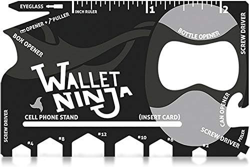 Wallet Ninja Multitool Card – 18 in 1 Credit Card Multi-Tool (Bottle Opener, Can Opener, Screwd... | Amazon (US)