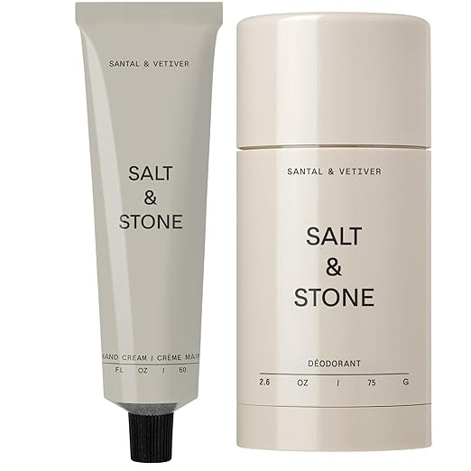 Salt & Stone Natural Deodorant + Hand Cream Bundle | Santal & Vetiver | Amazon (US)