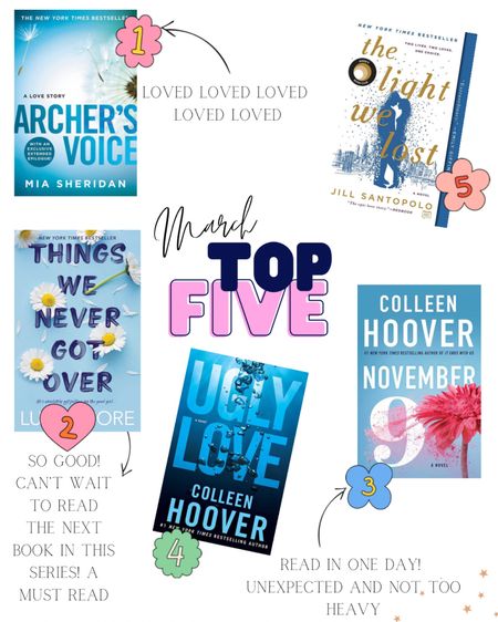 Best books to read!! I read seven books this month and here are my top five book suggestions. All are wonderful but her they are. Ranked the books too! 

Booktok 
Books
Best books
Books to read
Book reviews