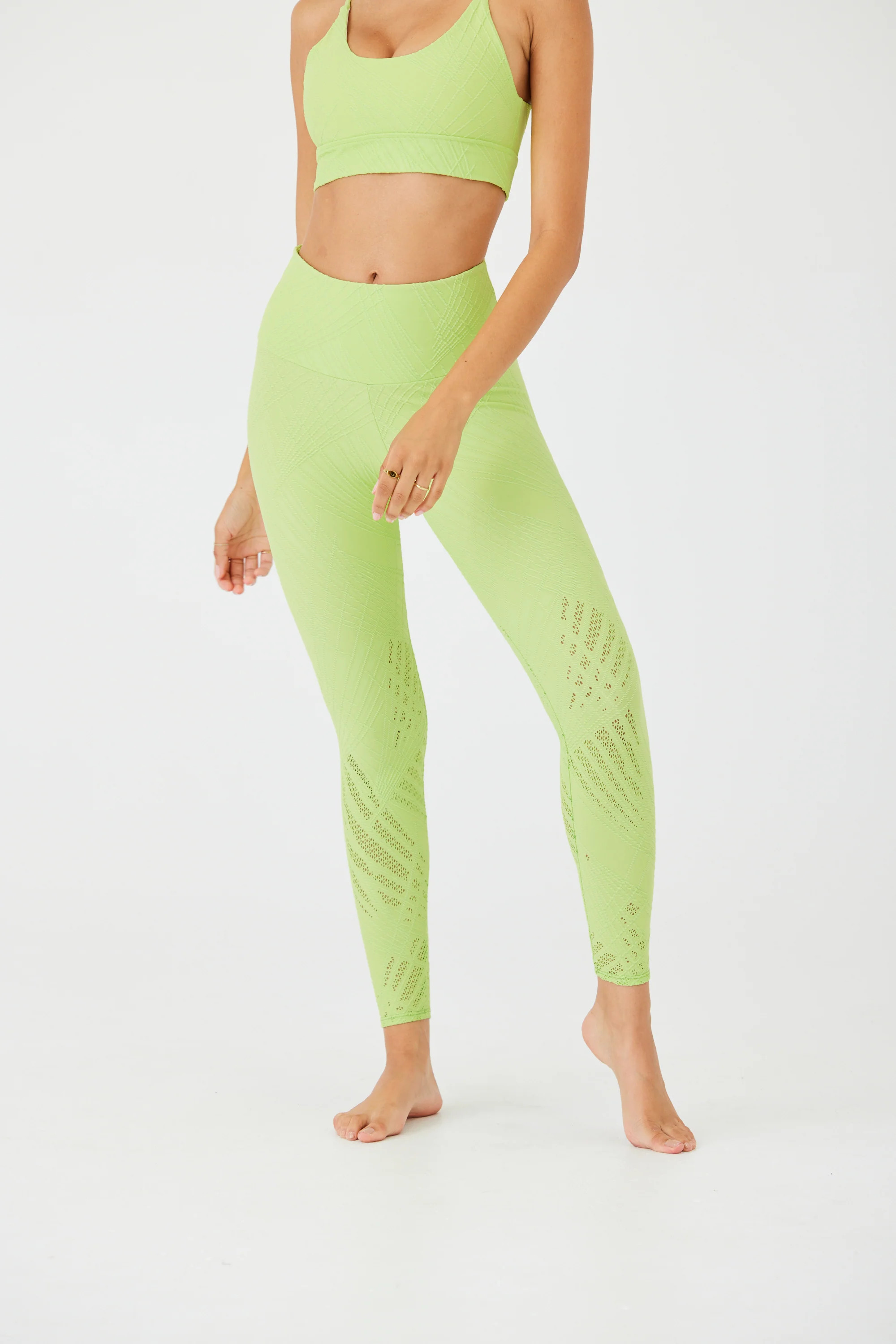 Selenite Legging - Mint Butterfly Selenite | Onzie