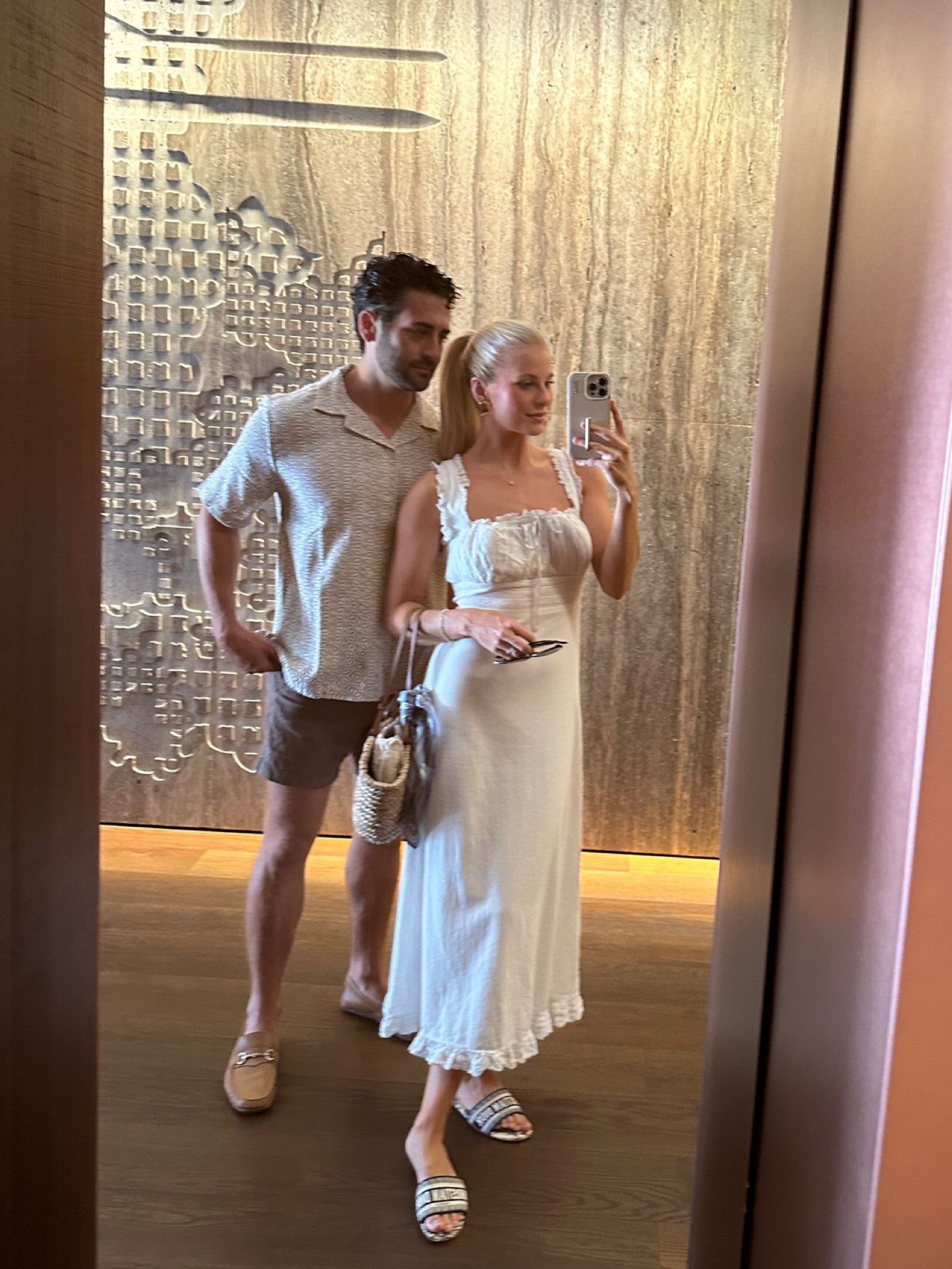 Florence Dinner outfit - I’m wearing a size small in dress, linked similar shoes (mine are Dior)! Cort is wearing a small in top, 30 in shorts, shoes are tts (linking similar as well)! 

#kathleenpost #outfitsfordudes #internationaltravel #italyoutfits

#LTKtravel #LTKeurope #LTKstyletip