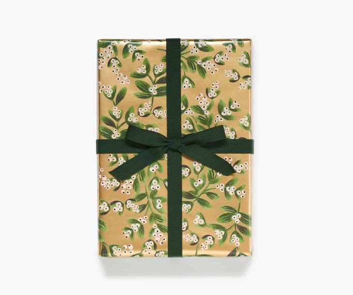 Mistletoe Gold Wrapping Roll | Rifle Paper Co. | Rifle Paper Co.