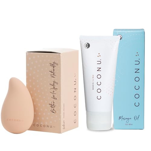 Coconu Oil Based Massage Oil & Wave Personal Massager | Amazon (US)