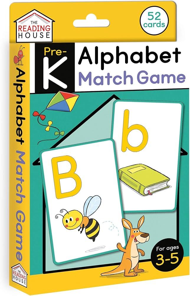 Alphabet Match Game (Flashcards): Flash Cards for Preschool and Pre-K, Ages 3-5, Games for Kids, ... | Amazon (US)