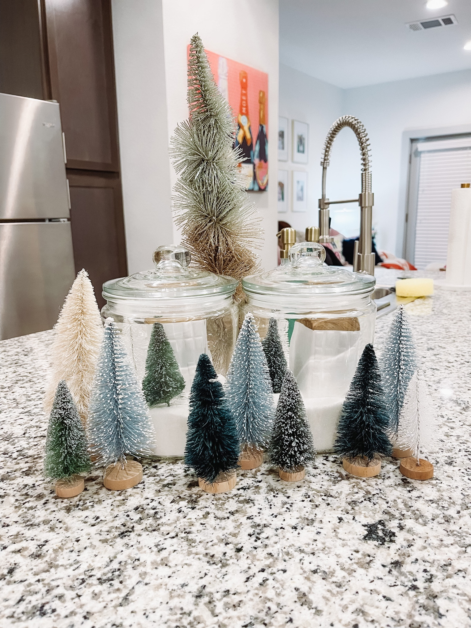 cutest village diy 🎄💕🪩🤍

#LTKhome #LTKSeasonal #LTKHoliday