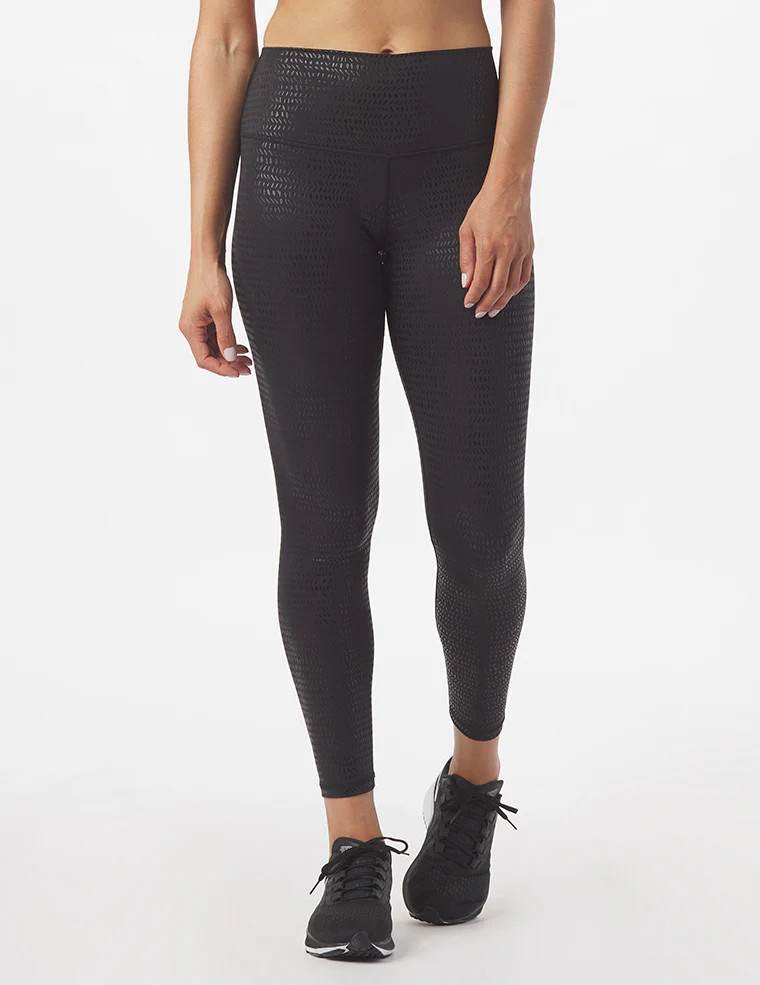 High Power Legging Print: Black Pebble Gloss | Glyder