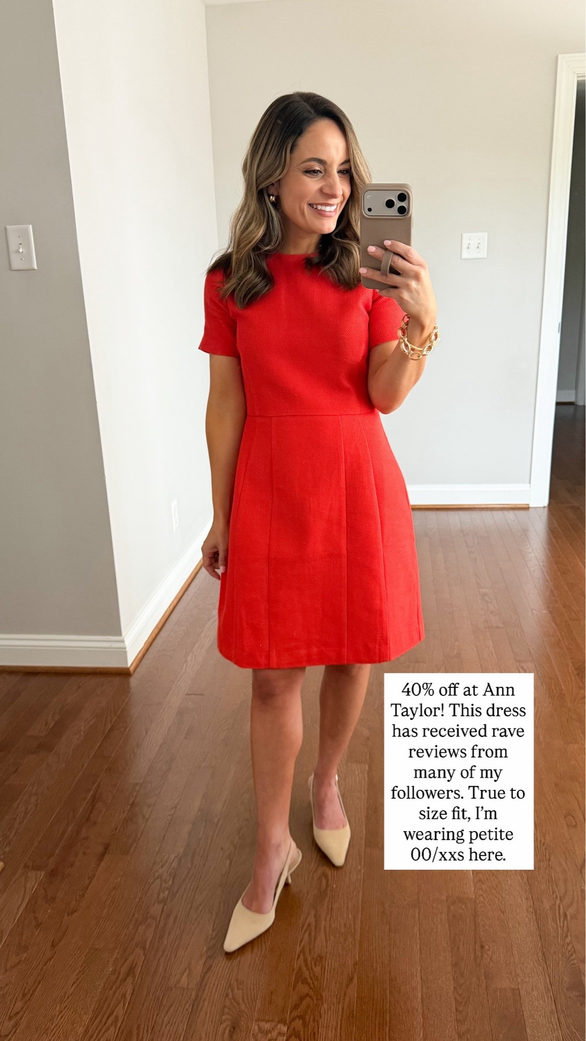 A few things I’ve shared recently are on sale this weekend! 

Red dress (Ann Taylor): petite xxs/00 - 40% off