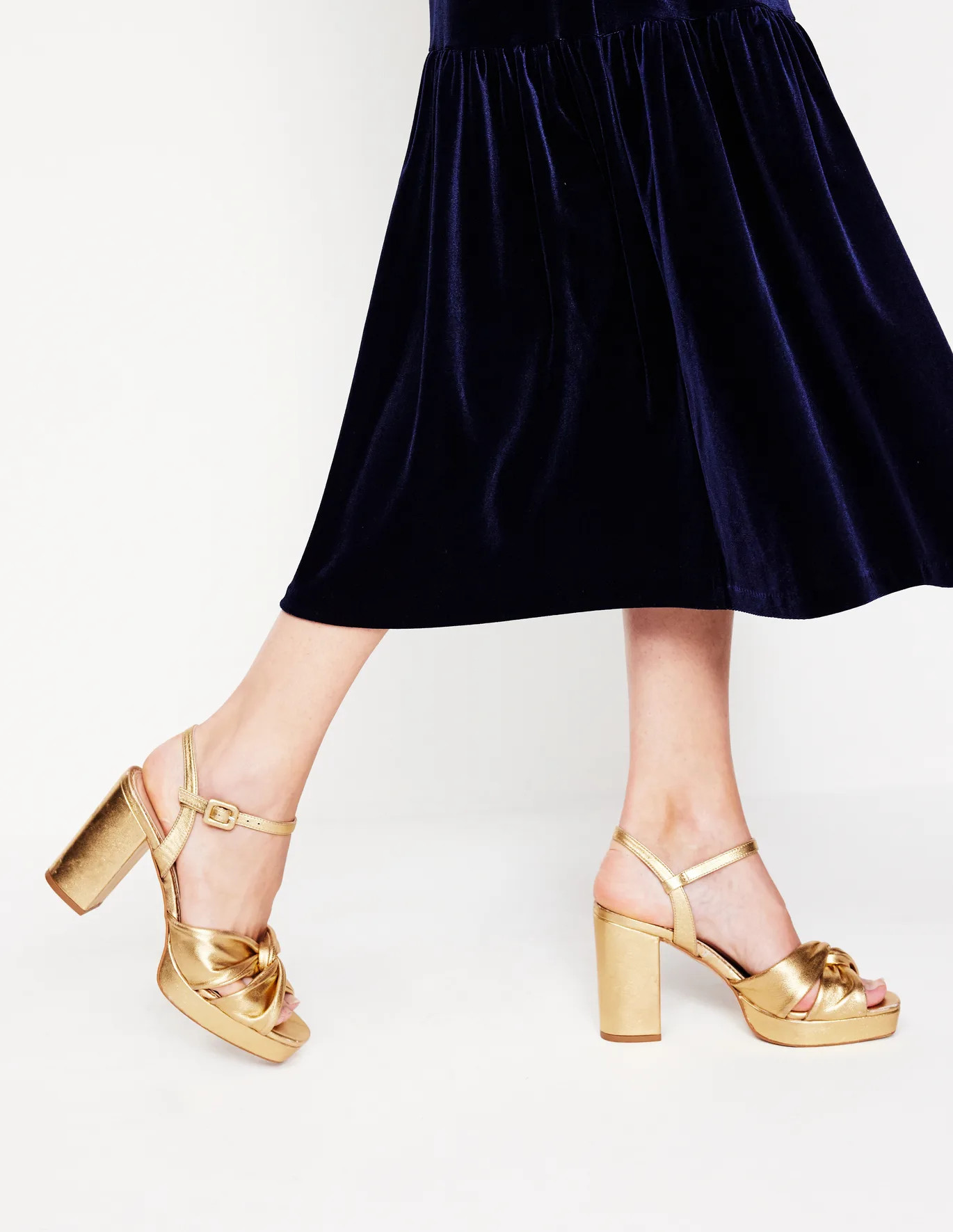 Twist-Front Heeled Platforms | Boden (US)