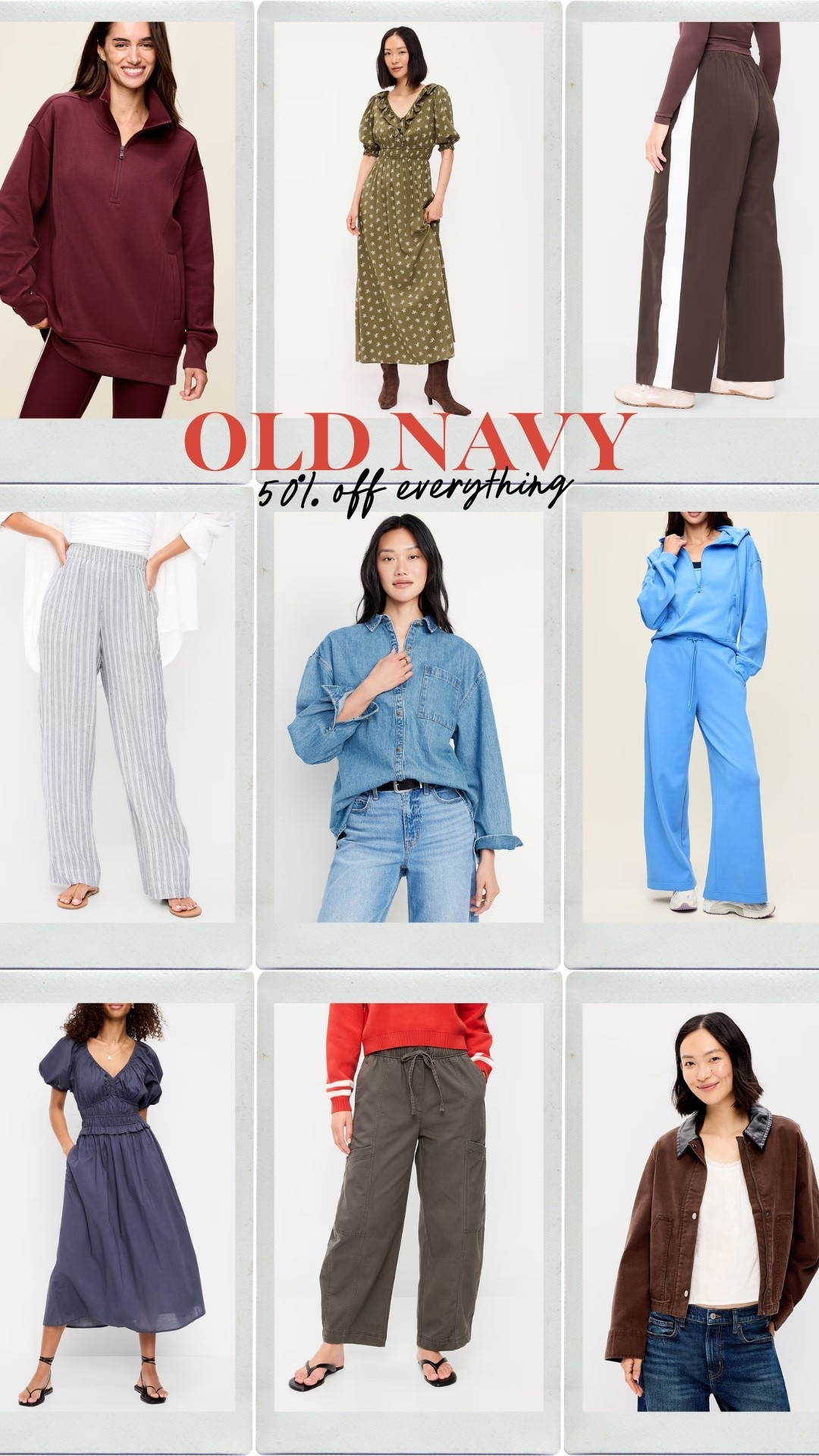 50% off sitewide including fall new arrivals at old navy! So many good pieces all for insane prices.

#LTKMidsize #LTKSeasonal #LTKSaleAlert