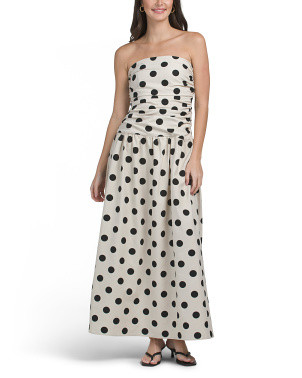 Linen Blend Brona Polka Dot Dress | Casual Dresses  | Marshalls | Marshalls