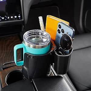 JoyTutus Cup Holder with Storage Box, Cup Holder Expander for Car, Large Car Cup Holder Adapt Mos... | Amazon (US)